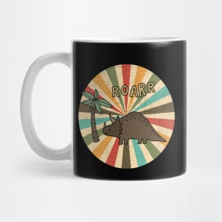 Dinosaur drawing - Retro colors Mug